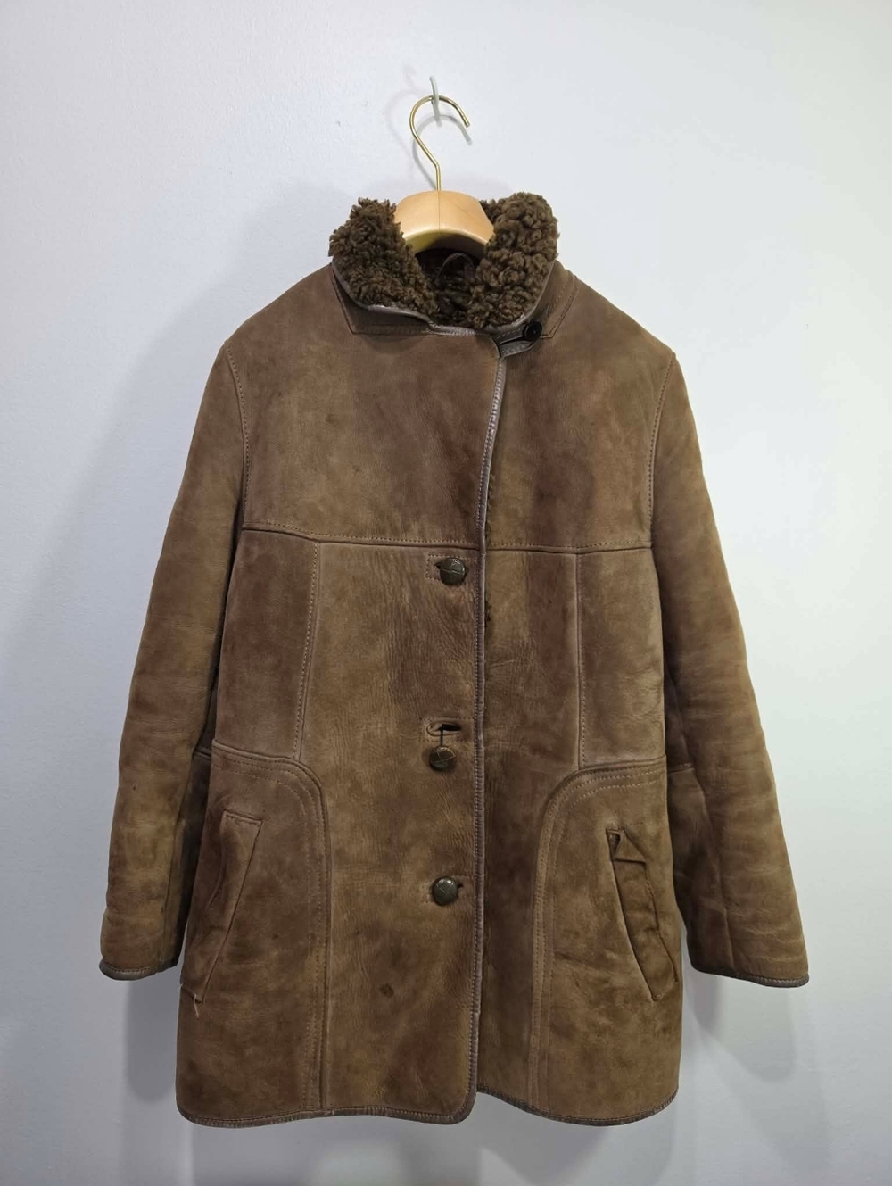Vintage Shearling Sheapskin Coat